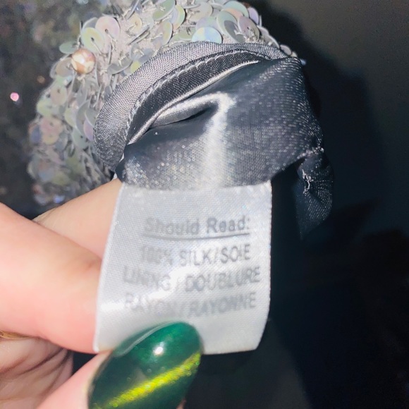 {Parker} Serena silver sequin mini dress - Picture 10 of 13